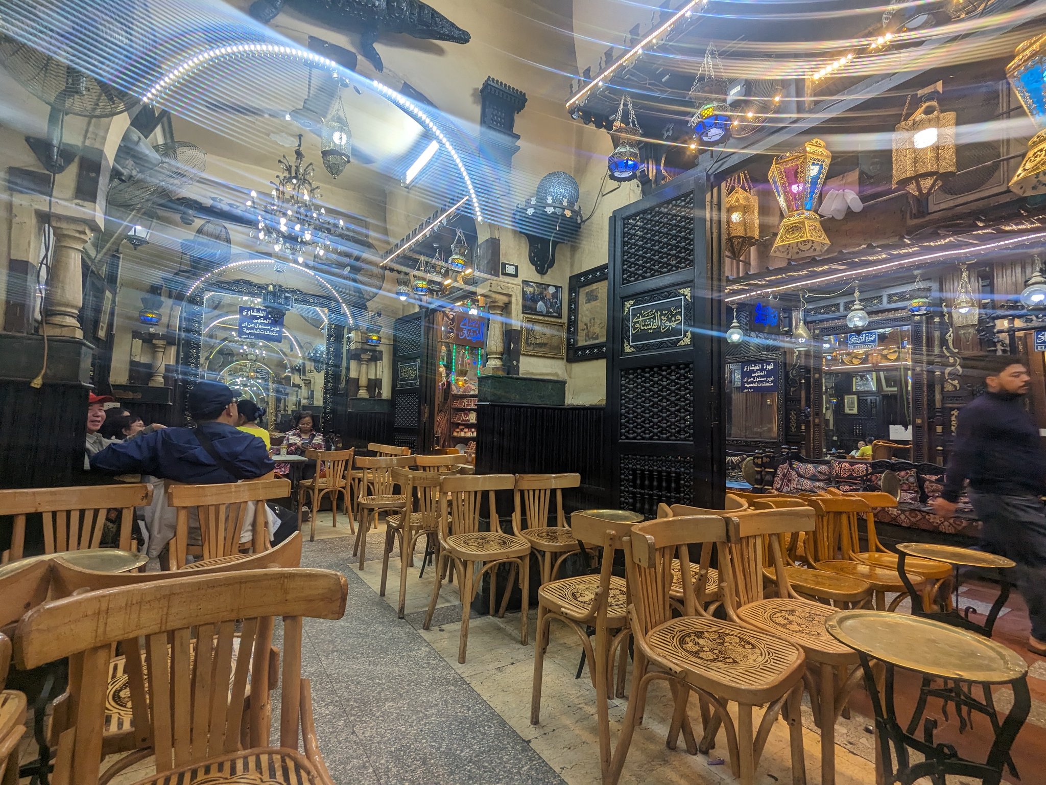 ハーンハリーリの El Fishawy Cafe の店内
