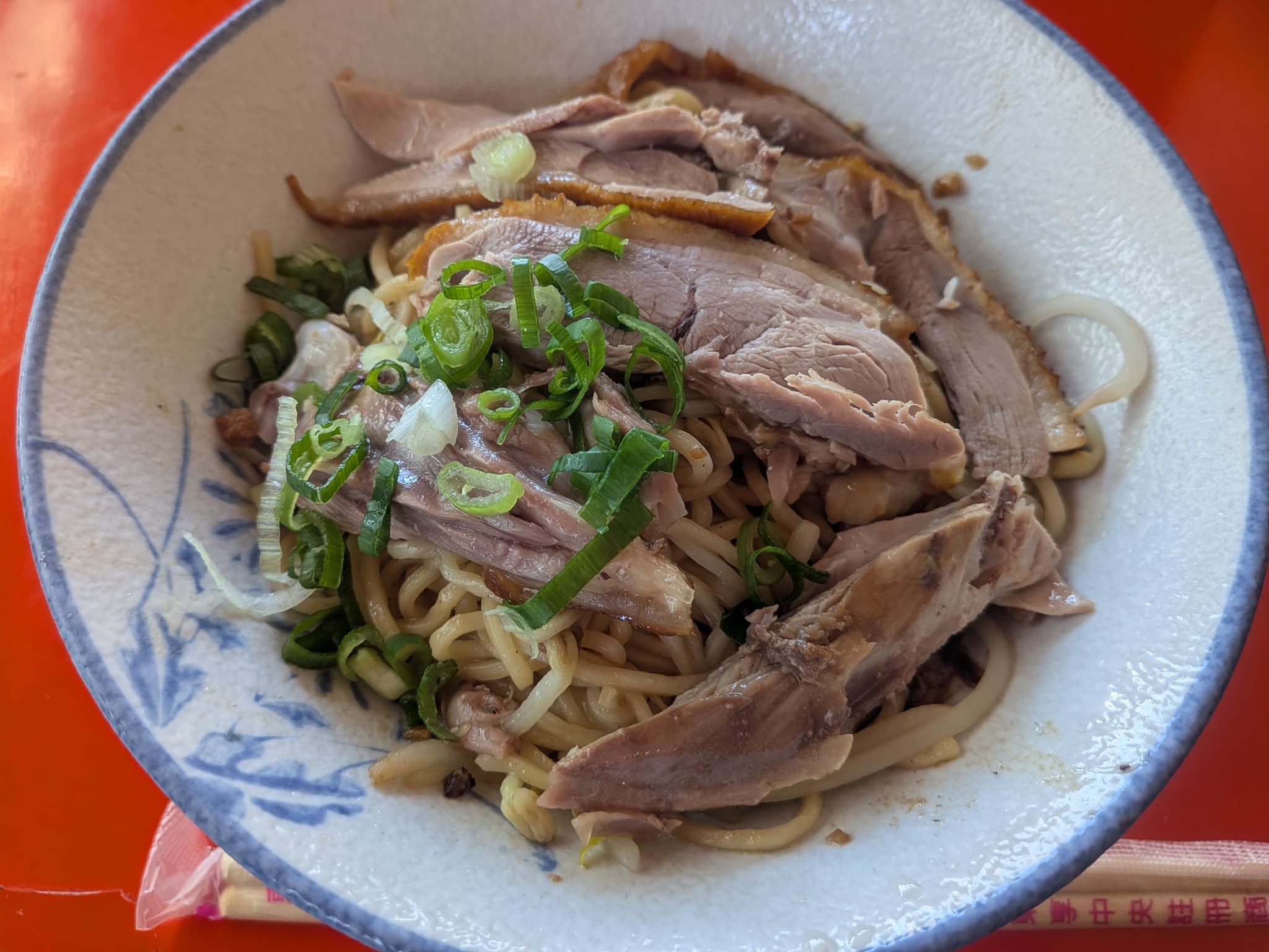 大圓環鴨肉麵の鴨肉麺