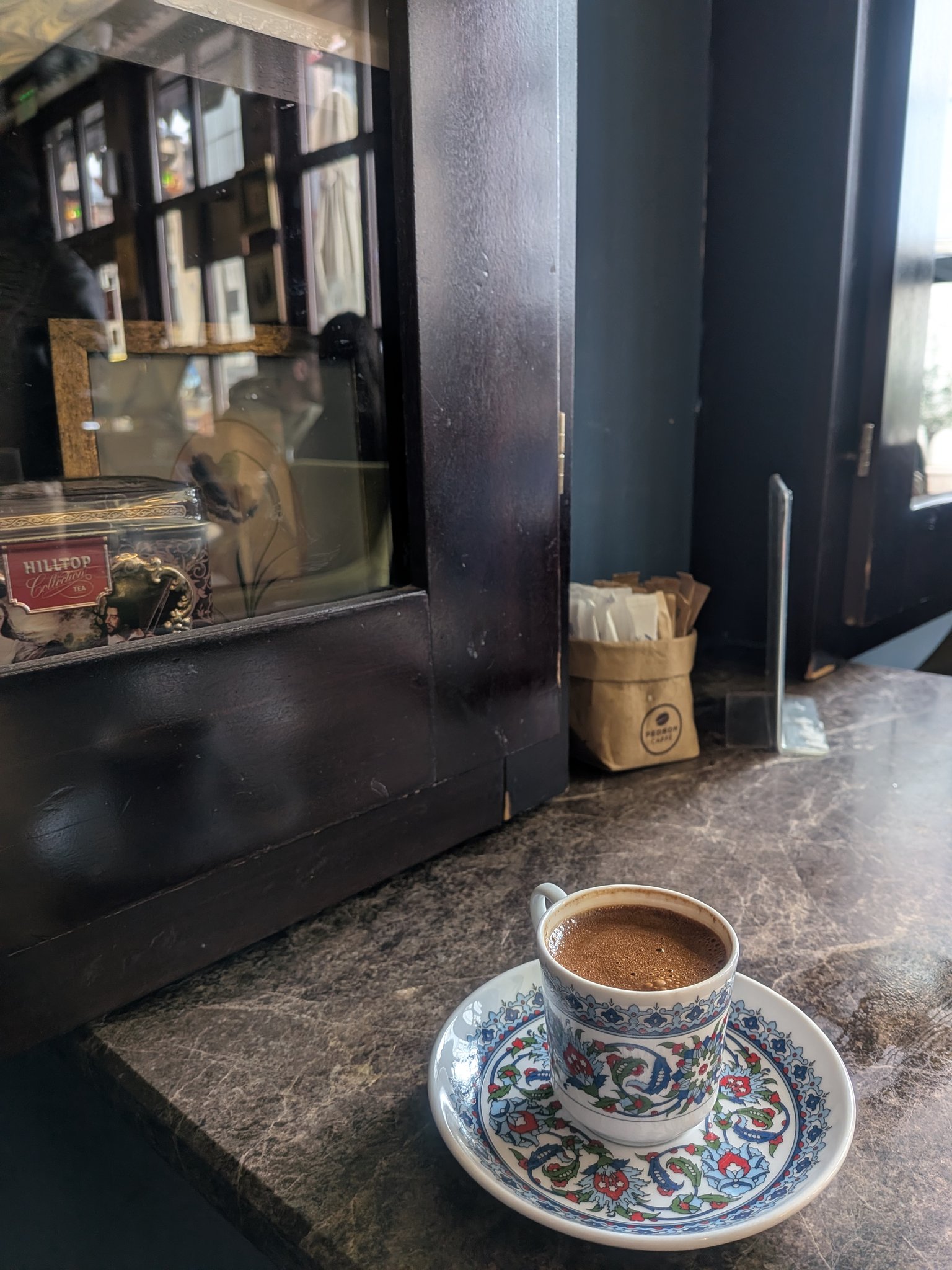 プロヴディフのカフェのトルココーヒー