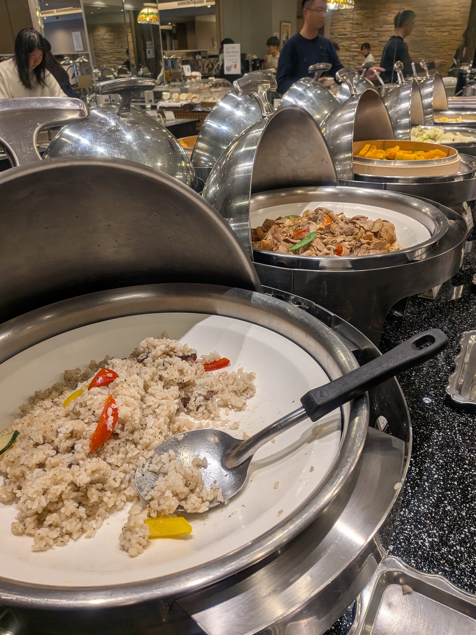 Ohotel 麗加園邸の朝食ビュッフェ