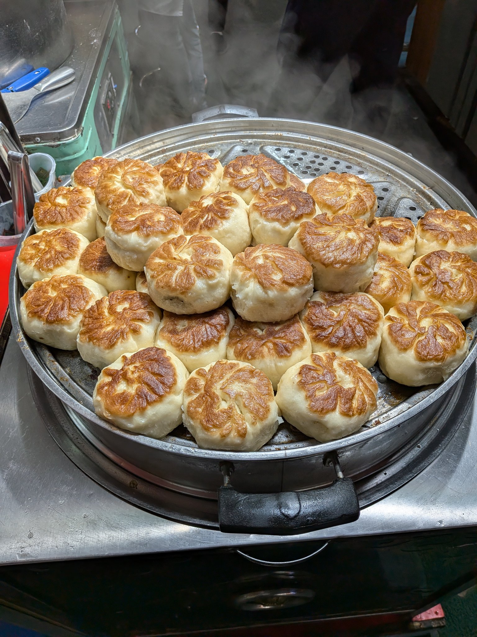 領館巷歩行街の屋台の焼き包子